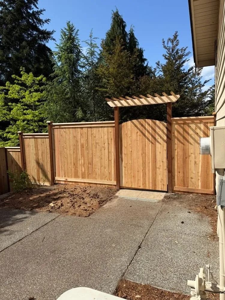 Fence installation project 5