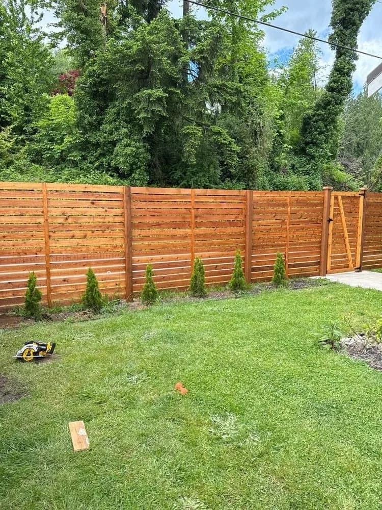 Fence installation example