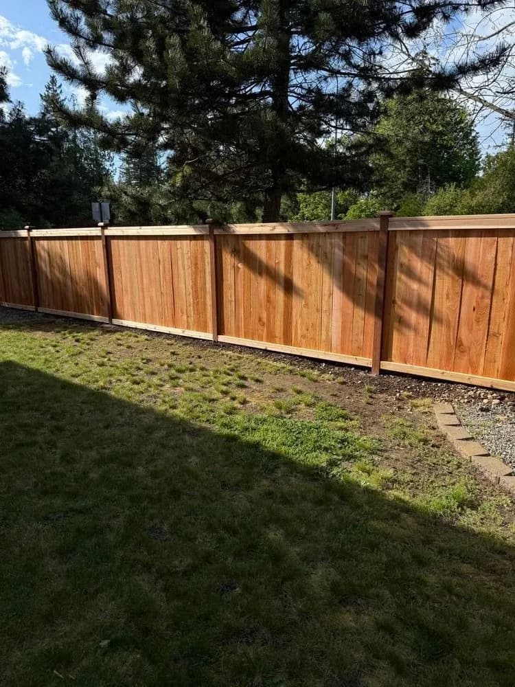 Fence installation project 6