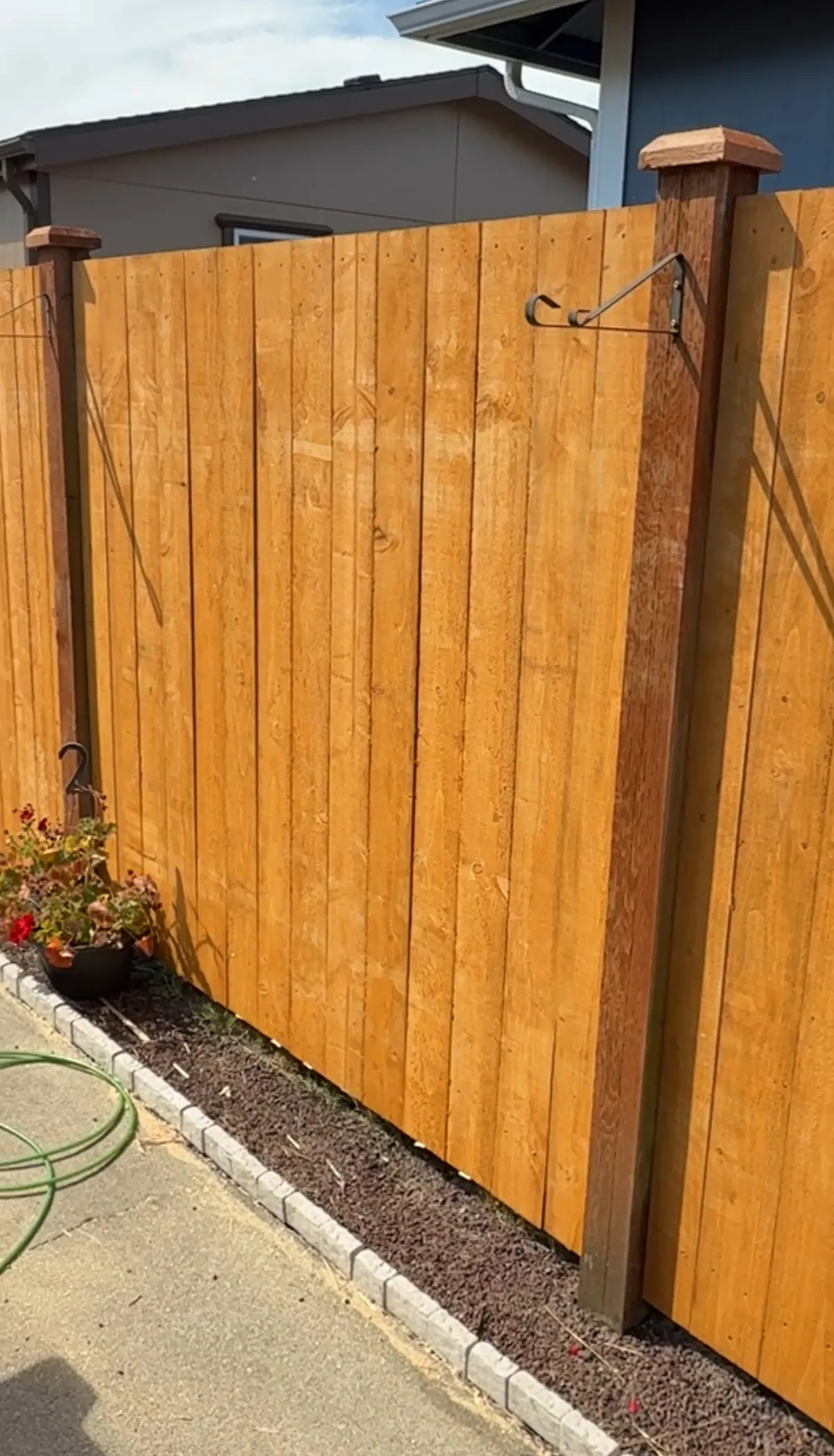 Fence installation example